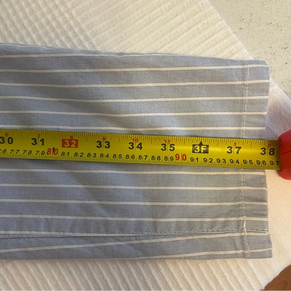 H&M cotton chinos / Regular waist /Long Light blue striped - Picture 7 of 9